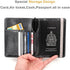 Kandouren RFID Passport Holder Cover Case,Travel Accessories for Men,passport wallet with Gray Leather for Mens,best gifts for travelers & travel,credit card and ID holder wallets