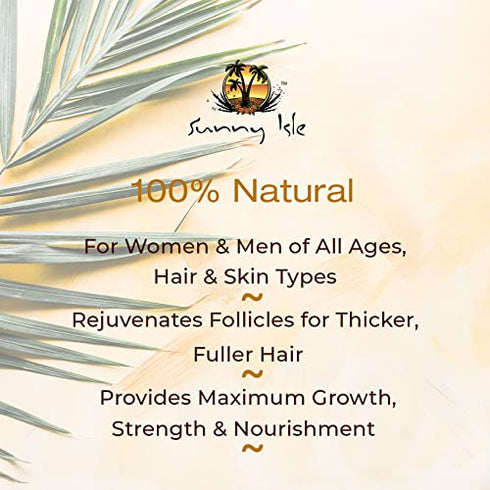 Sunny Isle Jamaican Black Castor Oil Root Repair Growth Oil, Brown 4 Fl Oz
