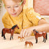 Terra by Battat - Quarter Horse Family - Miniature Toy Horse Family Figurines for Kids 3-Years-Old & Up (4 Pc)