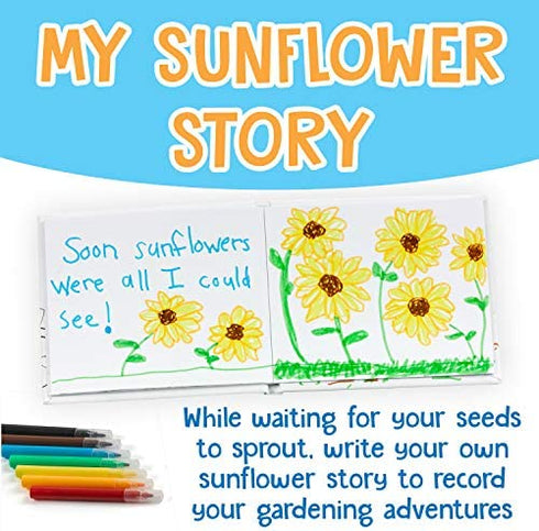 Creativity for Kids Sunflower Garden - Sunflower Growing Kit - Garden Set for Girls and Boys