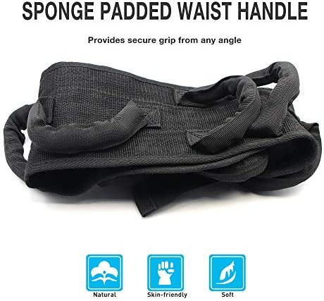 Gait Belt Transfer Belts with Padding Handle, Gait Belts for Seniors and Unsteady Person, Bed to Wheelchair Transfering,Temporary Wheelchair Seat Belt, Assist Patients Body Management(31.5" -54")