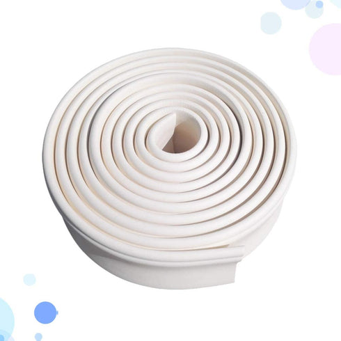 Vosarea Home Decoration Modelling Crown Mouldings Trim Flexible Molding Ceiling Border Line Interior Decoration Wall Edge Protector, Off White, Length 5M/196.85Inch, Width 3cm/1.18Inch
