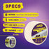 ATack Transparent Window Weather Sealing Tape, 2-Inch x 30 Yards, Clear Window Draft Isolation Sealing Film Tape- No Residue, Surface-Safe, Wood-Safe, Removes Cleanly