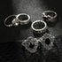 BERYUAN Rings Black Rings Goth Rings for Women Rings for Teen Girls Womens Rings Cute Rings Stackable Rings Set?12Pcs)(Rings Size 5,5.5,6.5,7,7.5,8.5)