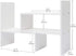 Expandable Wood Desktop Bookshelf Desktop Organizer Office Storage Rack Wood Display Shelf - Free Style Display True Natural Stand Shelf Rack Assembled Bookcase Adjustable Display Rack, White