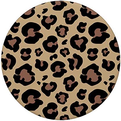 Leopard Print Phone Mount Lioness Hand Holder Gift for Girls PopSockets PopGrip: Swappable Grip for Phones & Tablets