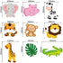 27 Pieces Jungle Themed Party Decorations, Jungle Animals Cutouts Animals Theme Party Signs Paper Cutouts for Theme Party Birthday Party Baby Shower