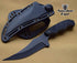 Snake Eye Tactical 9" Full Tang Tactical Knife with Sharpener and ABS Plastic Sheath (1148-BK)