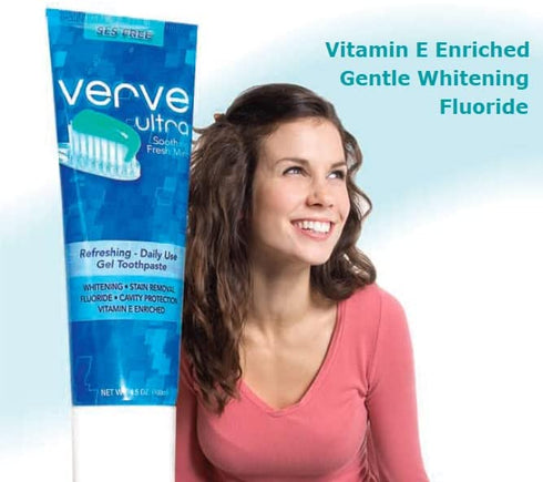 Verve Ultra SLS-Free Toothpaste with Fluoride, 4.5 oz.