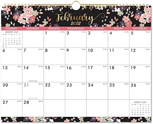 2022 Wall Calendar - Calendar 2022 with Spiral Twin-Wire Binding & Large Blocks, June 2022 - December 2022, 14.6" x 11.4", Perfect for Planning & Organizing for Home or Office - New