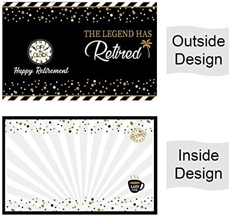 Retirement Party Decorations Jumbo Greeting Farewell Card Guest Book Happy Retirement Party Supplies Gifts for Office Men Women Co-Worker -The Legend Has Retired Card 14 x 22 Inches
