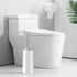 Toilet Brush and Holder, Toilet Bowl Brush with Stainless Steel Handle Durable Bristles Hidden Toilet Scrubber for Toilet Cleaning