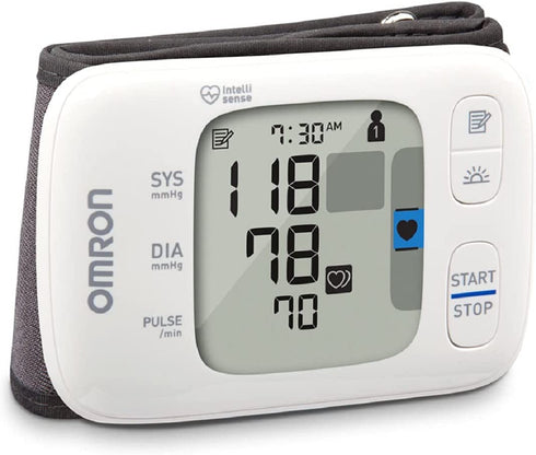 OMRON Gold Blood Pressure Monitor, Portable Wireless Wrist Monitor, Digital Bluetooth Blood Pressure Machine, Stores Up To 200 Readings for Two Users (100 readings each)