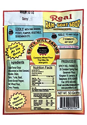 Spicy Hill Farms Ram Goat Soup (Mannish Water) Soup Mix Pack of 3 Sealed with ODatzGood (Pack of 3)