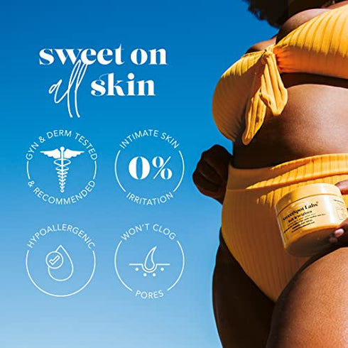SweetSpot Labs Buff & Brighten, Daily Ingrown Hair Treatment with Salicylic Acid and Niacinamide, Safe for Bikini Area, 50 Exfoliating & Brightening Pads