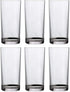 Classic 16-ounce Premium Quality Plastic Water Tumbler | Clear Set of 6