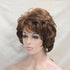 Lydell Women's Short Curly Wavy Wig Synthetic Hair Full Wig 6 inches (30 Medium Auburn)