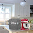 Homai Stand Mixer Cover Compatible with Tilt Head 4.5-5 Quart KitchenAid Mixer, Cloth Dust Cover with Pocket for Extra Attachments (Gray)