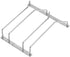Dianoo Wine Glass Stemware Rack Holder Wine Glass Rack Under Cabinet With Screws Chrome Finish 22CM 2 Rows