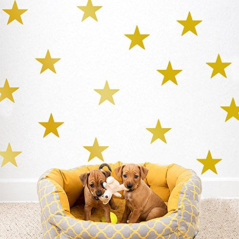 Star Wall Decal DIY Cute Wall Sticker, Vinyl Peel and Stick Wallpaper Removable Waterproof, Decor for Nursery Baby Kids Girl Teen Bedroom Living Room(108 Decals)
