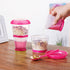 Cereal On The Go, Cup Container Breakfast Drink Milk Cups Portable Yogurt and Travel To-Go Food Containers Storage With Spoon(Red)
