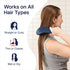 Crave Naturals Glide Thru Detangling Brush for Adults & Kids Hair. Detangler Hairbrush for Natural, Curly, Straight, Wet or Dry Hair. Hair Brushes for Women. Styling Brush (Blue)
