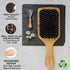 Boar Bristle Hair Brush Men Detangling Hair Brushes for Women Mens Paddle Brush Bamboo Wooden Bore Natural Hairbrush for Shine Soft Fine Hair Reduce Frizz Dry Improve Hair Texture