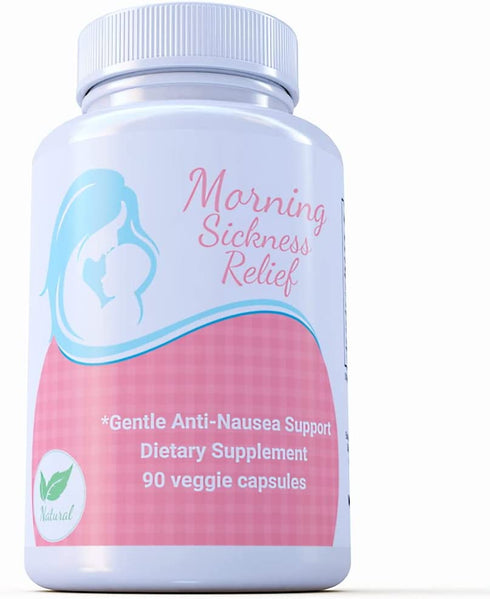 Morning Sickness Relief Vitamin B6 25mg for Pregnancy Related Nausea. Plus Ginger & Zinc. 90 Easy Swallow Veggie Capsules from Maternal Balance.