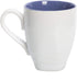 DEMDACO Kaleidoscope Butterfly Watercolor Blue 16 Ounce Glossy Stoneware Mug With Handle