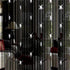 String Curtains Black Beads Curtain Doorway Tassel Curtain Thread Fringe Crystal Door String Curtain Beads Room Divider Curtain Window Panel for Home Decoration (3.28 X 6.56 ft)