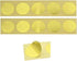 UNIQOOO 100pcs Gold Embossed Foil Blank Certificate Self-Adhesive Sealing Stickers - Perfect for Invitations, Certification, Graduation, Notary Seals, Corporate Seals, and Personalized Monogram Emboss