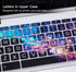 CaseBuy Keyboard Cover for ASUS Chromebook Flip C433 C434TA 2-in-1 Laptop, ASUS C302CA/C423NA/C425TA/C433TA-AS384T/C434TA-DH342T DSM4T DS384T C523NA 14" Chromebook, Letters in Upper Case, Galaxy Black