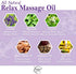 Relax Therapeutic Body Massage Oil - with Best Essential Oils for Sore Muscles & Stiffness – Lavender, Peppermint & Marjoram - All Natural - with Sweet Almond, Grapeseed & Jojoba Oil 8oz