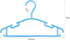 Baby Hangers, 60Pack Blue Baby Clothes Hangers Infant Hangers Kids Hangers Baby Hanger for Closet Baby Coat Hangers Child Hanger Plastic Small Hangers