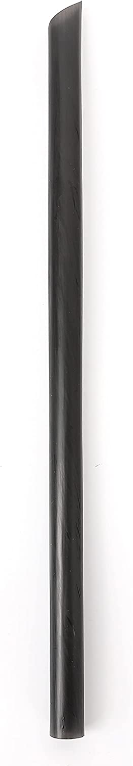 Houseables Boba Straws, Smoothie Straw, Extra Wide & Fat, Black, 100 Pack, 10.5 Inch Long, 0.5" Diameter, Large Jumbo, Polypropylene Plastic, BPA Free, Reuseable for Milkshakes, Tea