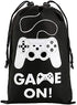 AhlsenL 24 Pack Video Game Party Supplies Gaming Party Bags Drawstring Bags Gaming Party Decorations for Kids Video Game Themed Birthday Party (Game ON!)