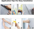 rabbitgoo Window Privacy Film, Frosted Glass Window Film, Removable Opaque Sun Blocking Glass Covering Non-Adhesives Static Cling Vinyl Decals for Bathroom, Matte Pure, 17.5" x 157"
