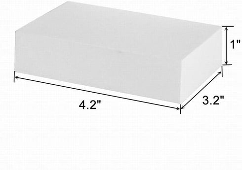 Ni Hao Decor Small Floating Shelves Wall Mounted Showcase Display Shelves with Invisible Brackets for Bedroom Living Room Bathroom Dressing Table Set of 5 White