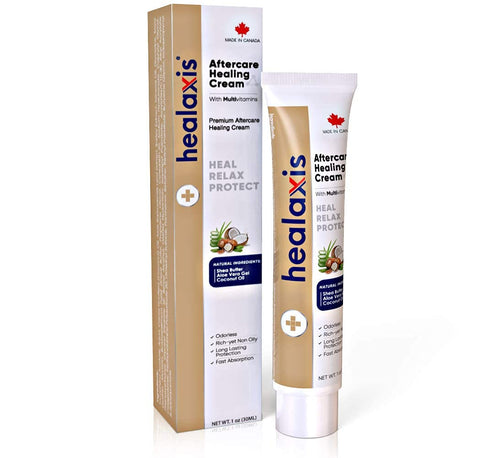 Healaxis Tattoo Aftercare Healing Cream - Premium Tattoo Brightener, Moisturizer for Color Enhancement - Organic Tattoo balm, Vegan Tattoo Care Lotion, Skin Moisturizing & Scar Repair Ointment-30ml