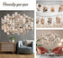 WOONKIT Beige Wall Collage Kit Aesthetic Pictures, Room Decor Aesthetic, Room Decor for Teen Girls, Photo Collage Kit for Wall Aesthetic, Room Decor for Bedroom Aesthetic, Trendy Teen, 50PCS 4X6 IN