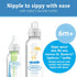 Dr. Brown’s® Milestones™ Narrow Sippy Bottle, 100% Silicone Soft Sippy Spout, 8oz/250mL, Flamingo & Bunny, 6m+