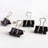 Coideal Extra Small Binder Clips, 15mm Black Mini Metal Micro Bull Paper Clip Clamps for Office (60 Pack)