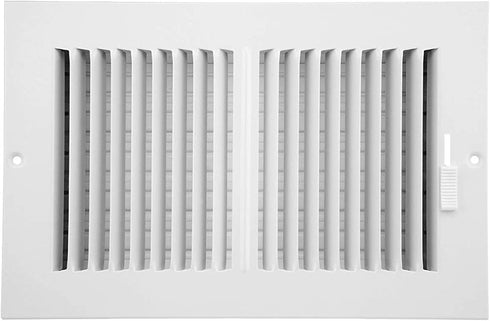 Accord ABSWWH2106 Sidewall/Ceiling Register with 2-Way Design, 10-Inch x 6-Inch(Duct Opening Measurements), White