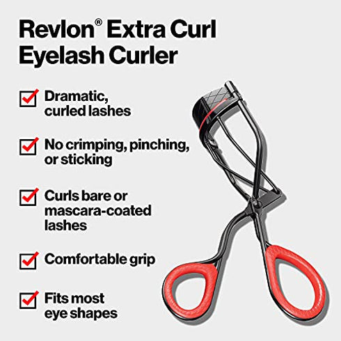 Eyelash Curler by Revlon, Precision Curl Control for All Eye Shapes, Lifts & Defines, Easy to Use (Pack of 1)