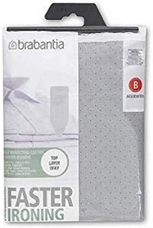 Brabantia Durable Foam Layer Ironing Board Cover, Size B (49 x 15 in), Metallized