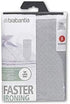 Brabantia Durable Foam Layer Ironing Board Cover, Size B (49 x 15 in), Metallized