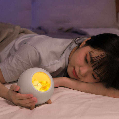 Cat Night Light,Mini Dimming Table Lamp Cute Bedside Nightlight - Cat Lover Gifts,Thanksgiving Christmas Birthday Gifts for Wife Mom Teen Girls