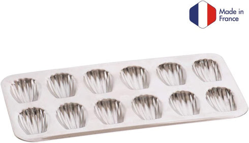 Gobel 12 Count Heavy Tinned Steel Madeleine Sheet Pan, Made in France