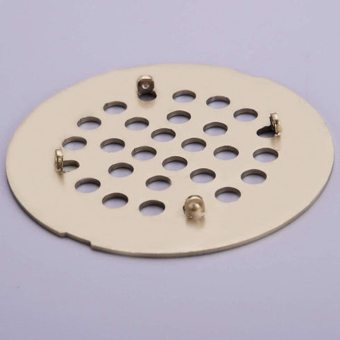 TRUSTMI 4-1/4 Inch Snap-in Shower Floor Drain Replacement Cover, Brushed Gold