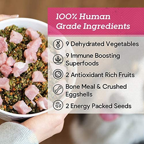 Dr. Harvey's Raw Vibrance Grain Free Dehydrated Foundation for Raw Diet Dog Food (Trial Size 5.5 Oz)